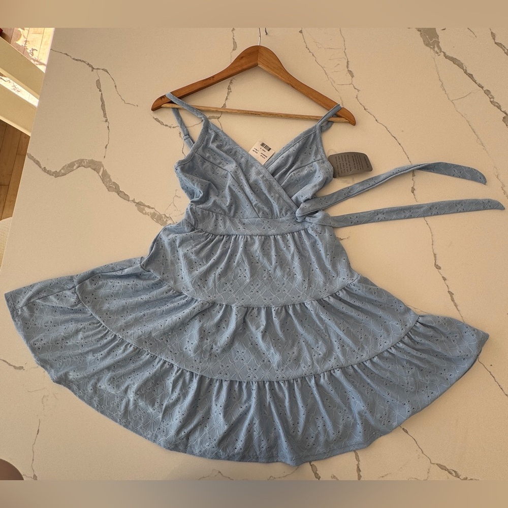 Light Blue Eyelet Dress